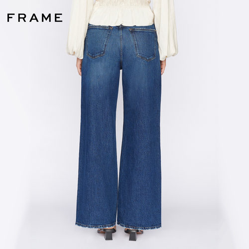 FRAME女高腰阔腿牛仔裤LE PIXIE系列女装春款 - 图2