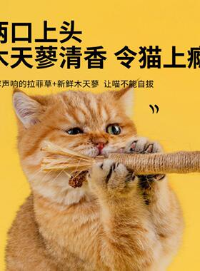 木天蓼拉菲草虫瘿果猫薄荷逗猫棒