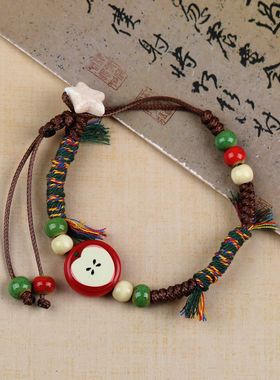 新中式拉绳陶瓷手串潮流礼物