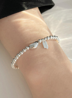 简约豆豆手链女秋款幸运配饰