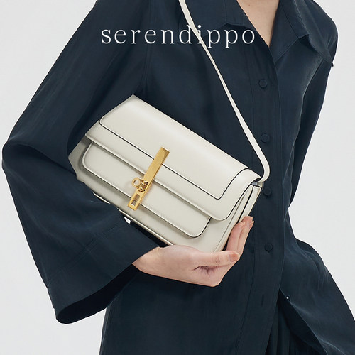 SERENDIPPO小男孩法棍包设计师高质感头层牛皮单肩腋下包女 - 图2