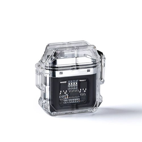 Двухдуговая ветрозащитная водонепроницаемая креативная трендовая высококлассная прозрачная зажигалка с зарядкой для друга