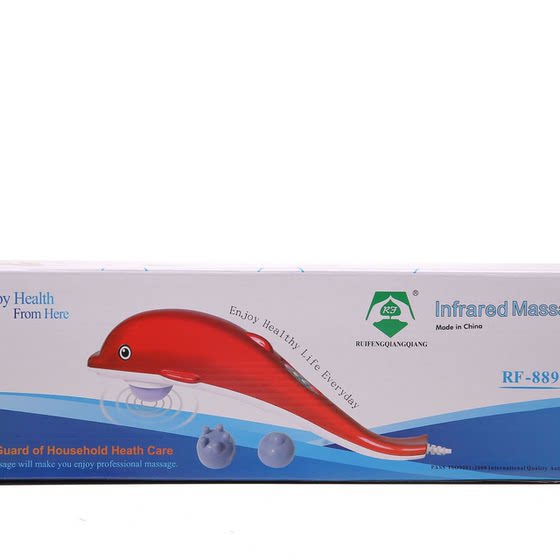 New Dolphin Massage Electric Soft and Hard Head Massager Neck, Waist and Legs Full Function Vibration Handheld Massager