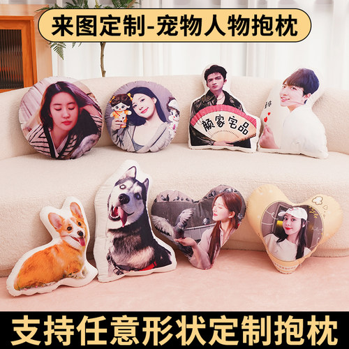 丑猫抱枕定制印照片定做异形玩偶宠物枕头猫狗仿真礼物靠枕靠垫子 - 图1