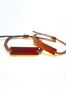 情侣手链檀木小叶紫檀