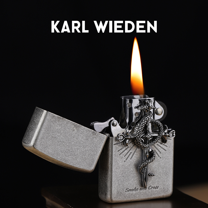 KW卡尔威登灵蛇打火机高颜值女生送男友生日礼物男生高档煤油男士 - 图3