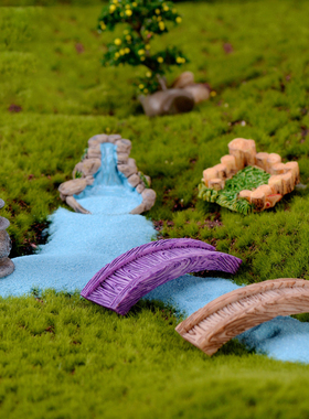 微景观复古仿古树脂装饰桌面摆件