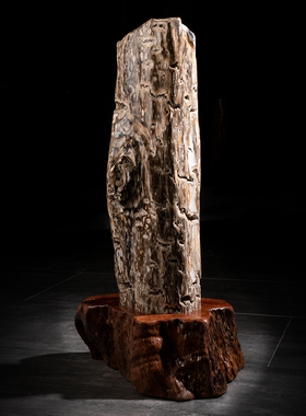 yushilin大堂售楼处艺术风木化石