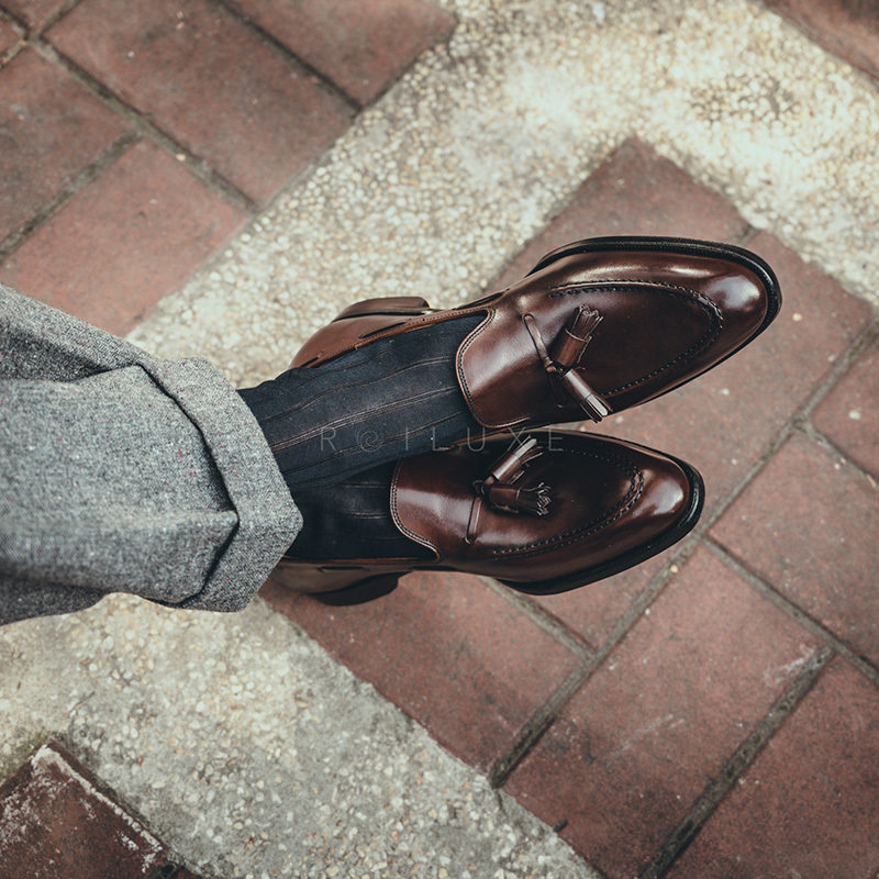 英国George Cleverley手工皮鞋固特异流苏乐福鞋男Tassels loafer,淘宝优惠券,粉丝福利购,淘宝优惠卷