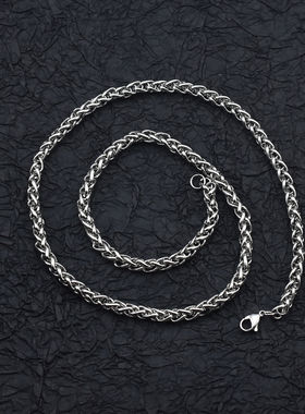 健身潮男霸气粗款龙骨链