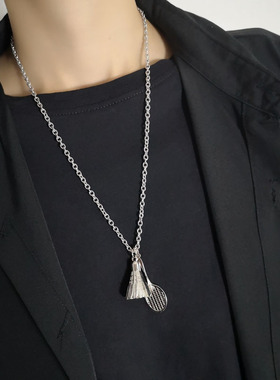 健身运动吊坠项链小红书男