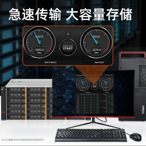 麦沃24电源磁盘存储HP兼容雷电3传输40可出ps传输带宽服务器外接剪辑影音专用存储控制器柜K24TG12 - 图1