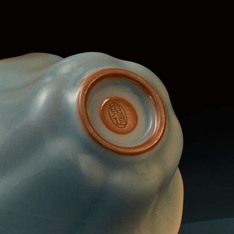 东道汝窑老东道茶杯茶具功夫茶杯主人杯单杯结婚礼物百合杯绿粉青 - 图1