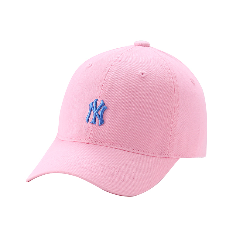 韩国正品现货MLB儿童帽子男女童NY粉色可调节软顶亲子宝宝棒球帽-图3