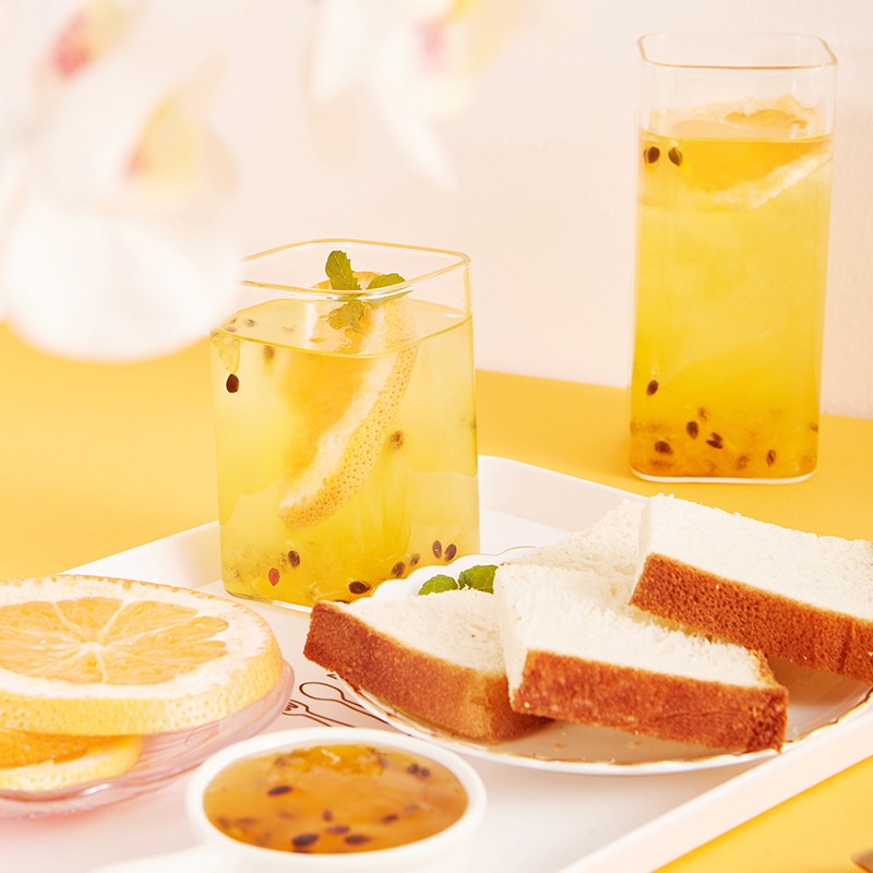 韩今旗舰店韩国原装进口韩今蜂蜜柚子百香果茶550g大罐装冲调饮品茶泡水果茶2