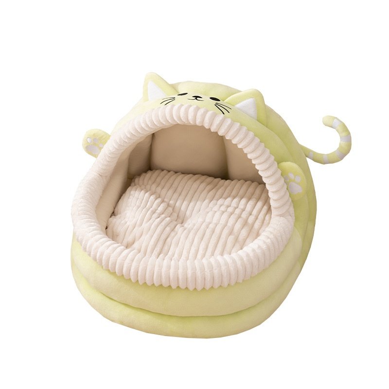 秋冬宠物猫屋绿色可爱小猫半封闭摇篮窝德文猫无毛猫猫咪衣服,淘宝优惠券,粉丝福利购,淘宝优惠卷