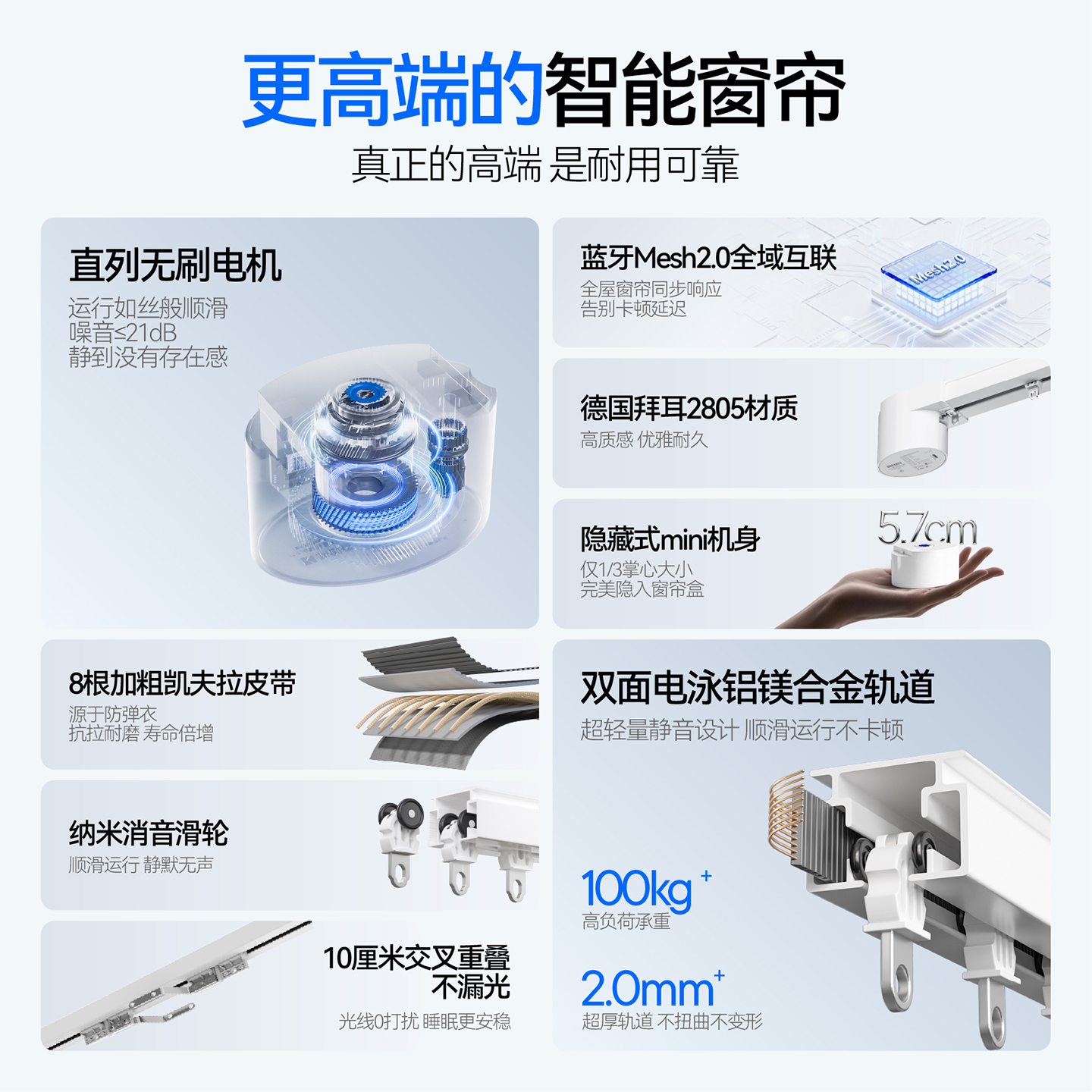 科创者mini4电动窗帘轨道智能全自动超薄无刷小电机已接入米家APP