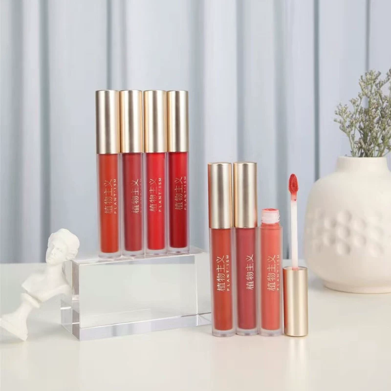 Растительный Lipstick, матовый бальзам для губ, блеск для губ, праймер под макияж для кормления, официальный продукт