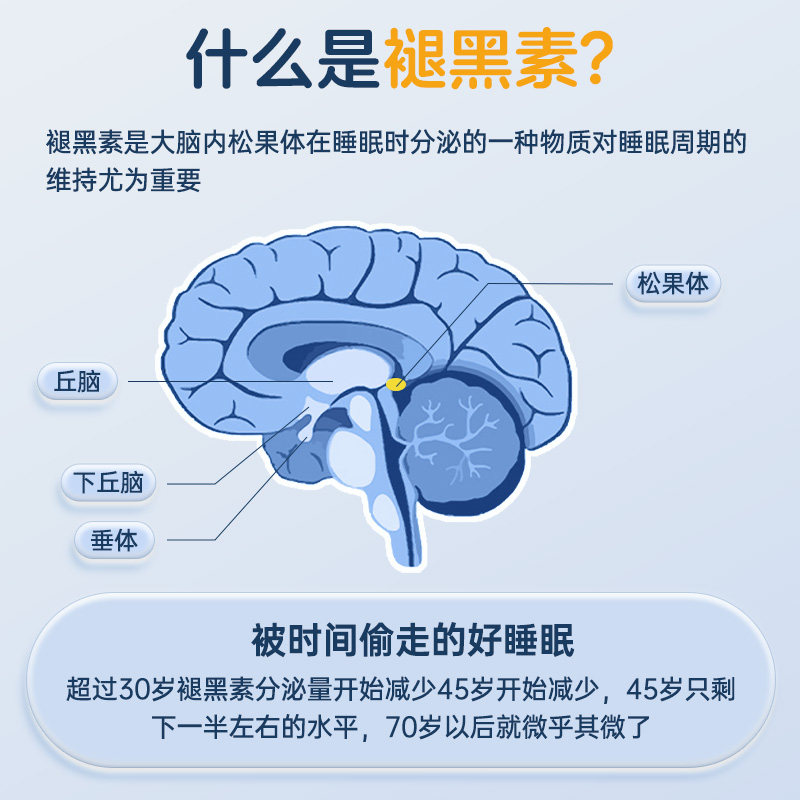 星鲨牌褪黑素片助改善睡眠男女成人 星鲨褪黑素/蛇麻草/圣约翰草