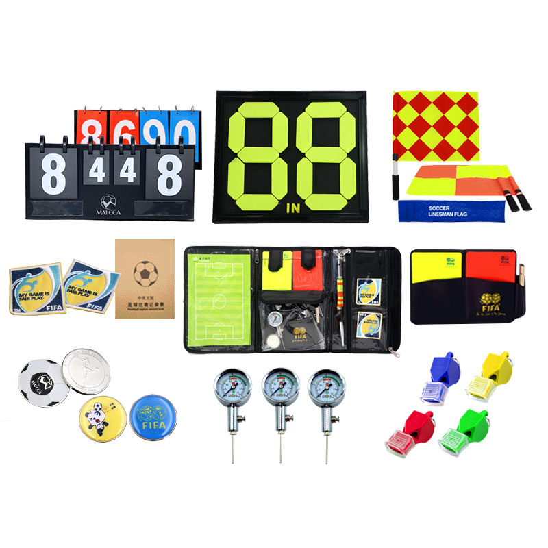 裁判比赛用品红黄牌口哨记分牌裁判包巡边旗换人牌气压表挑边器 - 图3