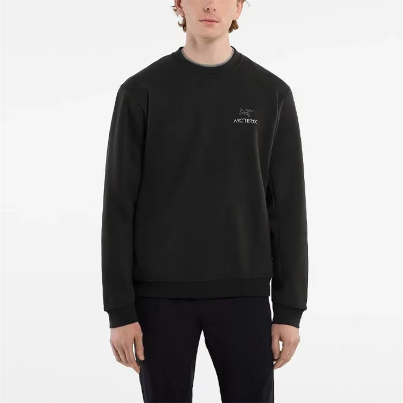 ARC'TERYX 始祖鸟 EMBLEM FLEECE CREW 男子 舒适圆领 抓绒卫衣 - 图0