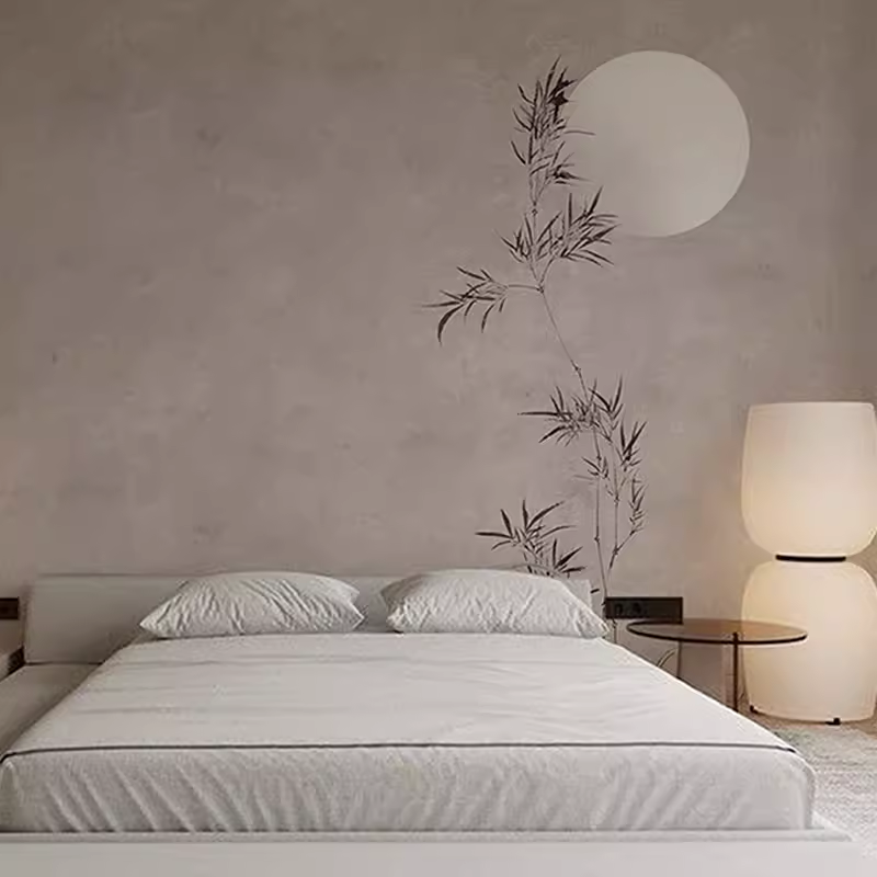 中式古典淡雅水墨画竹子电视背景墙纸禅意茶室酒店养生馆环保壁纸,淘宝优惠券,粉丝福利购,淘宝优惠卷