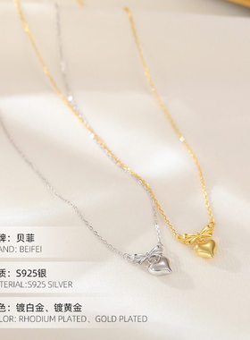 S925纯银在逃公主蝴蝶结