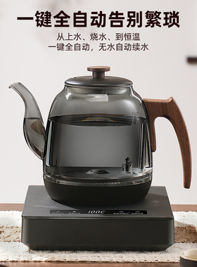 全自动上水恒温玻璃煮茶电热水壶