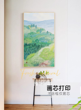 【野地美树子联名】日式玄关装饰画走廊尽头过道治愈感无框挂画芯
