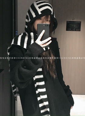 搭配小巧思~是帽子也是围巾！