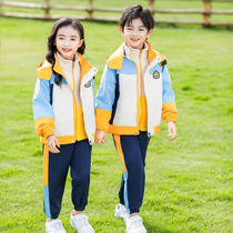 Kindergarten Garden Clothing Winter Class Uniform 1st Grade School Children School Uniforms Submachine Clothing Sports Suit Spring Autumn Clothing Three Sets