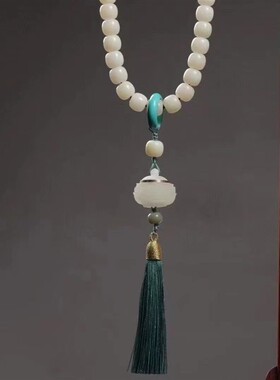 白玉菩提苹果珠DIY莲花款扩香器手持1.11.0男女文玩手链念珠