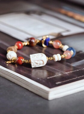 D055 猛犸牙 多宝珠 扎吉拉姆四不佛女财神国潮国风设计