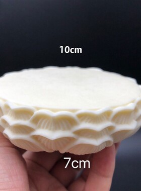 象牙果观音如来佛像莲花底座观世音菩萨摆放莲花台垫工艺品手把件