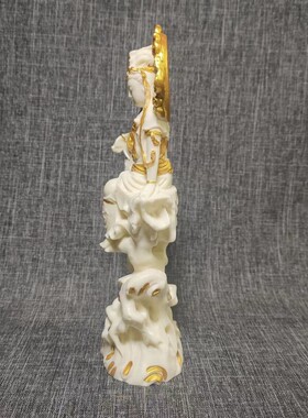 象牙果坐藤自在观音菩萨火焰观音摆件家居饰品客厅办公室桌面饰品