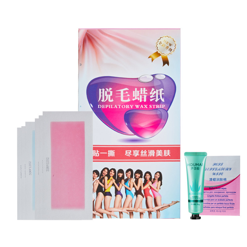 唇部唇毛小胡子全身腿部脱毛蜡纸 煦纯脱毛膏
