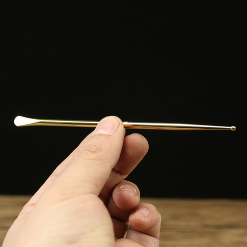 黄铜耳穴探针点穴棒铜细按穴位工具按脚器按摩拨筋棒按摩笔脚底 - 图3