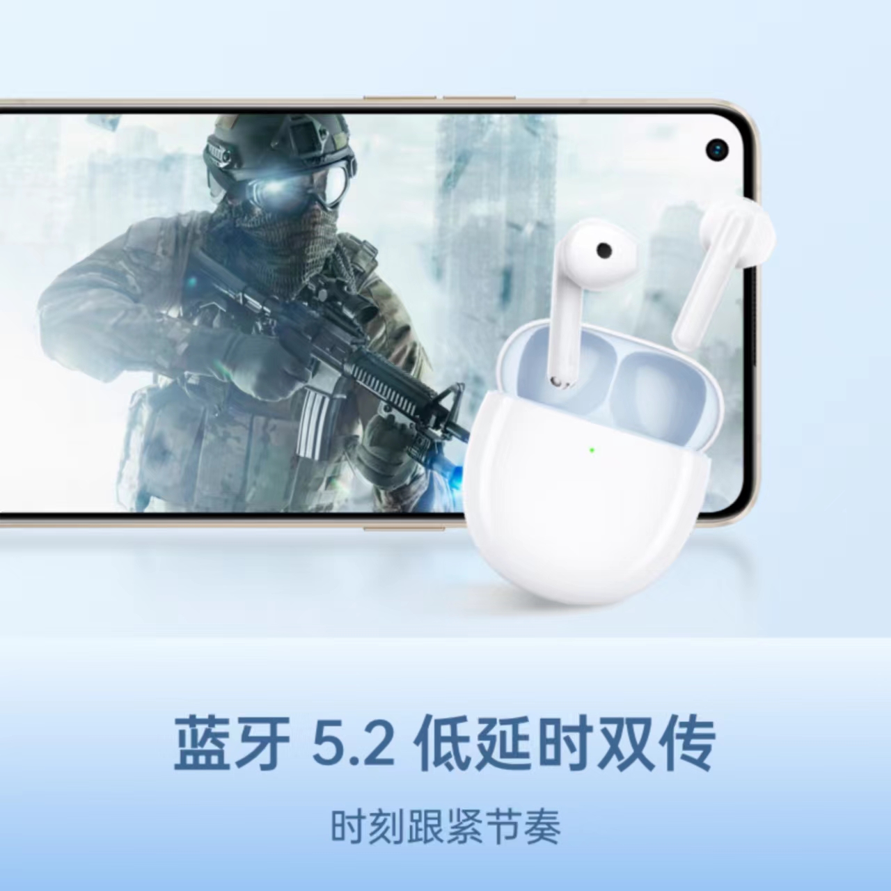 OPPO Enco R半入耳encor蓝牙耳机oppoencor2通话降噪长续航耳机 - 图1