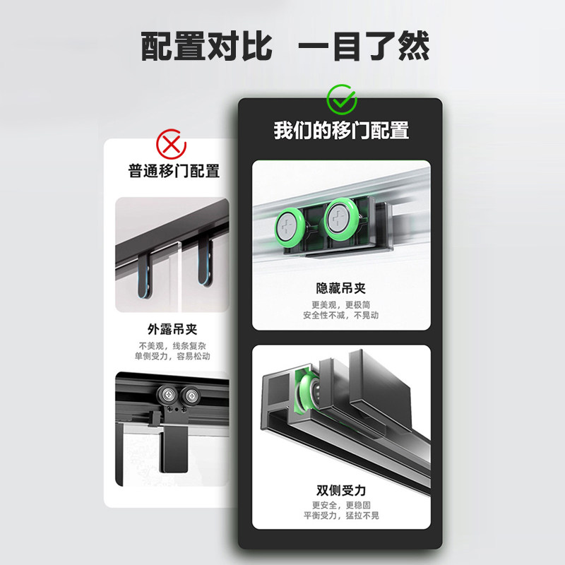 Rifeng one-shaped sunken sliding door buffer shower room