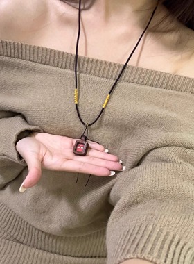 藏式纯手绘擦擦皮壳小巧唐卡吊坠