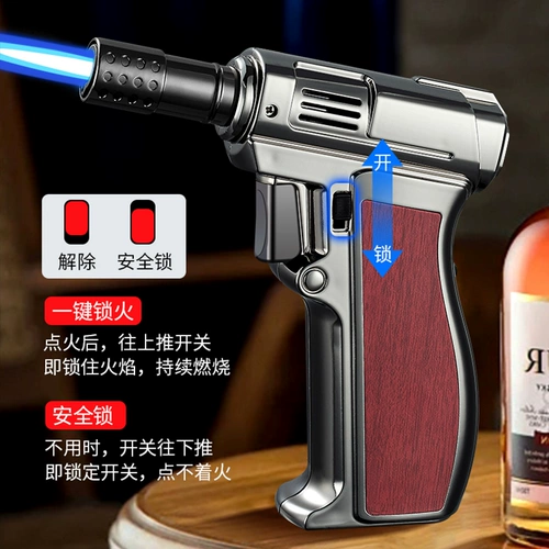 Зажигание зажигания зажигает надувное надувное ветрозащитное зажигание, голубое пламя домашние пользователи высокая температура.