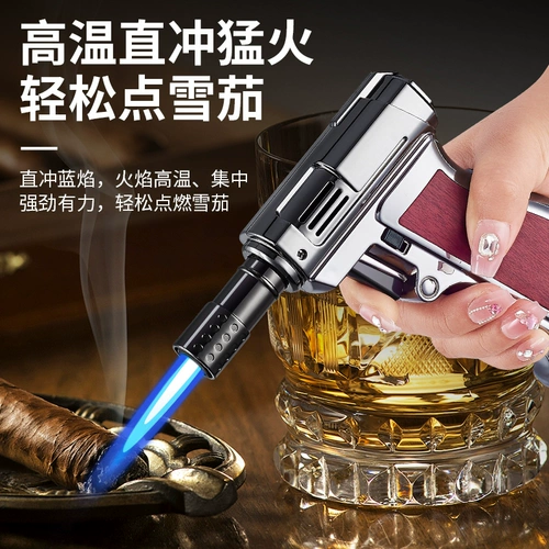 Зажигание зажигания зажигает надувное надувное ветрозащитное зажигание, голубое пламя домашние пользователи высокая температура.