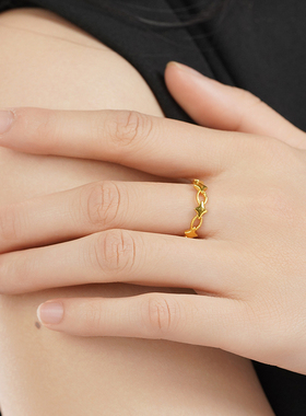 足金星星戒指星星造型精致显白