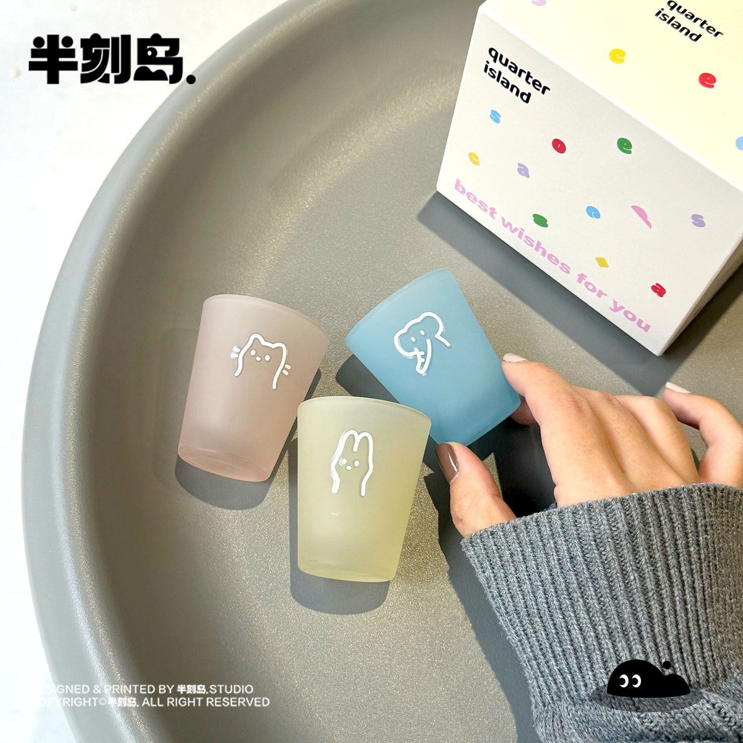 半刻岛 原创一口杯可爱子弹杯shot杯烧酒清酒杯白酒杯礼物韩系ins,淘宝优惠券,粉丝福利购,淘宝优惠卷