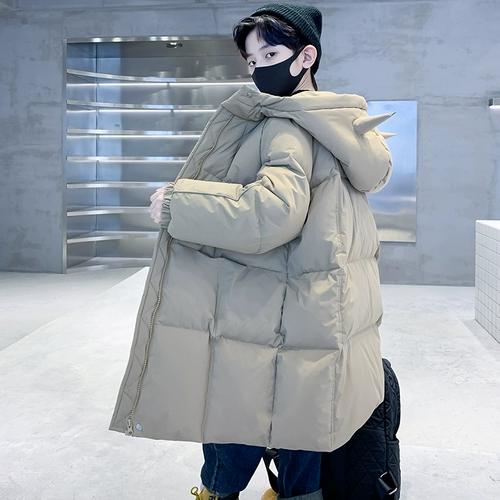 Пуховик для мальчиков, детская куртка для выхода на улицу, коллекция 2023, подходит для подростков, увеличенная толщина