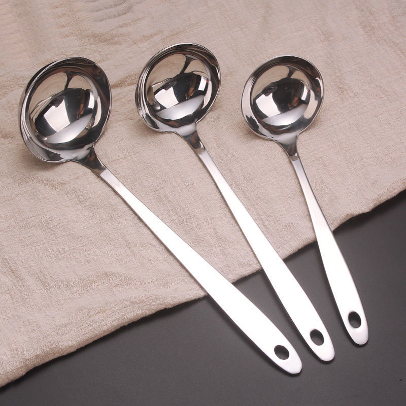 长柄不锈钢汤勺家用大勺子大号汤匙盛粥稀饭勺小汤勺火锅漏勺铁瓢,淘宝优惠券,粉丝福利购,淘宝优惠卷