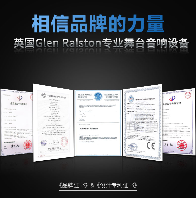 Glen ralston/格伦士顿专业无线话筒远程U段真分集一拖二电容防啸叫一拖四麦克风大合唱舞台户外专业家用唱歌 - 图3