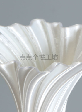 3d打印花瓶个性轻奢高级感装饰中式创意花瓶复古客厅白色花瓶摆件