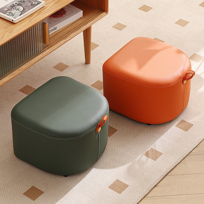 矮凳子换鞋凳家用皮凳客厅茶几圆凳卧室梳妆凳皮墩猫爪皮小凳子,淘宝优惠券,粉丝福利购,淘宝优惠卷