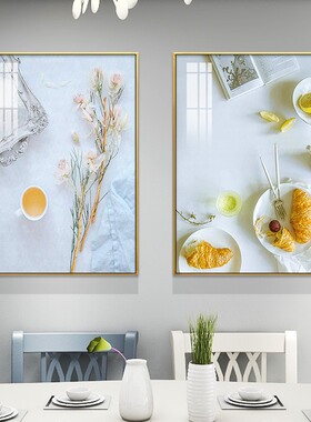 植物花卉餐厅装饰画简约现代壁画